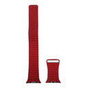 For Apple Watch 38mm Loop Magnetic Closure Clasp PU Leather Watch Band(Red)