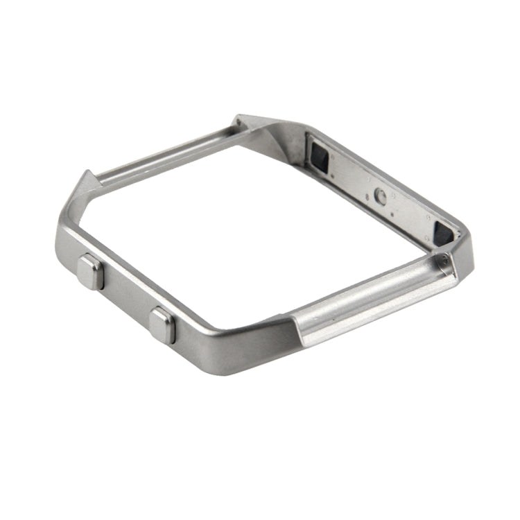 For Fitbit Blaze Watch Stainless Steel Frame Holder Shell(Silver)