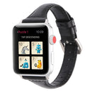 Simple Fashion Genuine Leather T Type Watch Band for Apple Watch Series 3 & 2 & 1 38mm(Black)