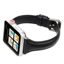 Simple Fashion Genuine Leather T Type Watch Band for Apple Watch Series 3 & 2 & 1 38mm(Black)