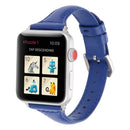 Simple Fashion Genuine Leather T Type Watch Band for Apple Watch Series 3 & 2 & 1 38mm(Blue)