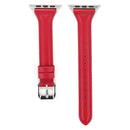 Simple Fashion Genuine Leather T Type Watch Band for Apple Watch Series 3 & 2 & 1 38mm(Red)