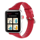 Simple Fashion Genuine Leather T Type Watch Band for Apple Watch Series 3 & 2 & 1 38mm(Red)