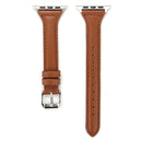 Simple Fashion Genuine Leather T Type Watch Band for Apple Watch Series 3 & 2 & 1 38mm(Brown)