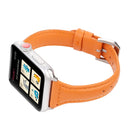 Simple Fashion Genuine Leather T Type Watch Band for Apple Watch Series 3 & 2 & 1 42mm(Orange)