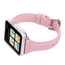 Simple Fashion Genuine Leather T Type Watch Band for Apple Watch Series 3 & 2 & 1 42mm(Pink)
