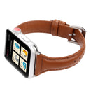 Simple Fashion Genuine Leather T Type Watch Band for Apple Watch Series 3 & 2 & 1 42mm(Brown)