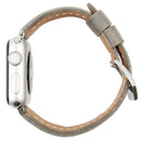 Leather Wrist Watch Band with Stainless Steel Buckle for Apple Watch Series 3 & 2 & 1 38mm(Grey)