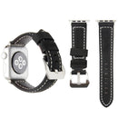 Leather Wrist Watch Band with Stainless Steel Buckle for Apple Watch Series 3 & 2 & 1 38mm