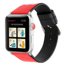 Fashion Simple Heart Pattern Genuine Leather Wrist Watch Band for Apple Watch Series 3 & 2 & 1 38mm