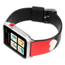 Fashion Simple Heart Pattern Genuine Leather Wrist Watch Band for Apple Watch Series 3 & 2 & 1 38mm