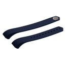 For Fitbit Alta Watch Oblique Texture Silicone Watchband, Large Size, Length: about 22cm(Dark Blue)