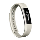 For Fitbit Alta Watch Oblique Texture Silicone Watchband, Large Size, Length: about 22cm(Beige)