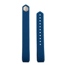 For Fitbit Alta Watch Oblique Texture Silicone Watchband, Large Size, Length: about 22cm(Blue)