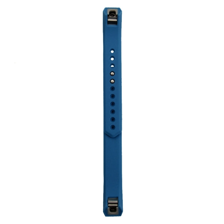 For Fitbit Alta Watch Oblique Texture Silicone Watchband, Large Size, Length: about 22cm(Blue)