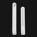 For Fitbit Alta Watch Oblique Texture Silicone Watchband, Large Size, Length: about 22cm(White)