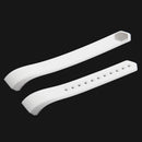 For Fitbit Alta Watch Oblique Texture Silicone Watchband, Large Size, Length: about 22cm(White)
