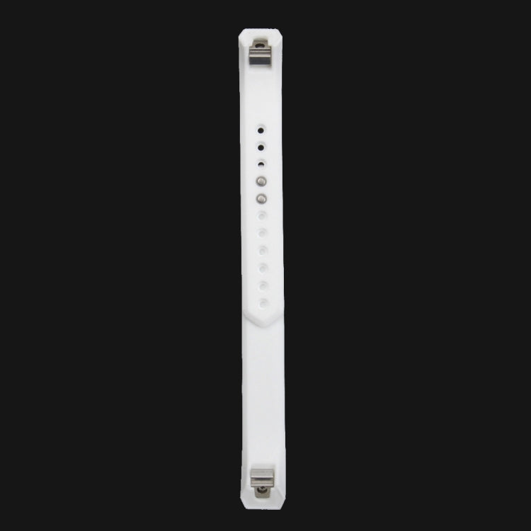 For Fitbit Alta Watch Oblique Texture Silicone Watchband, Large Size, Length: about 22cm(White)