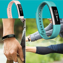 For Fitbit Alta Watch Oblique Texture Silicone Watchband, Large Size, Length: about 22cm(White)