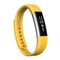 For Fitbit Alta Watch Oblique Texture Silicone Watchband, Large Size, Length: about 22cm(Yellow)