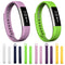 For Fitbit Alta Watch Oblique Texture Silicone Watchband, Large Size, Length: about 22cm(White)
