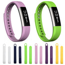 For Fitbit Alta Watch Oblique Texture Silicone Watchband, Large Size, Length: about 22cm(Red)