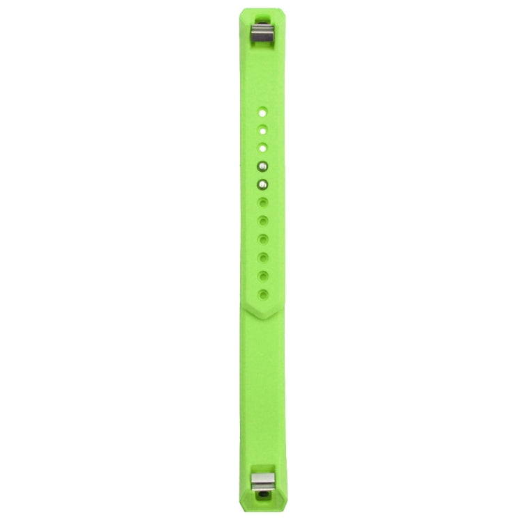 For Fitbit Alta Watch Oblique Texture Silicone Watchband, Small Size, Length: about 18.5cm(Green)