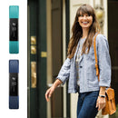 For Fitbit Alta Watch Oblique Texture Silicone Watchband, Small Size, Length: about 18.5cm(Green)