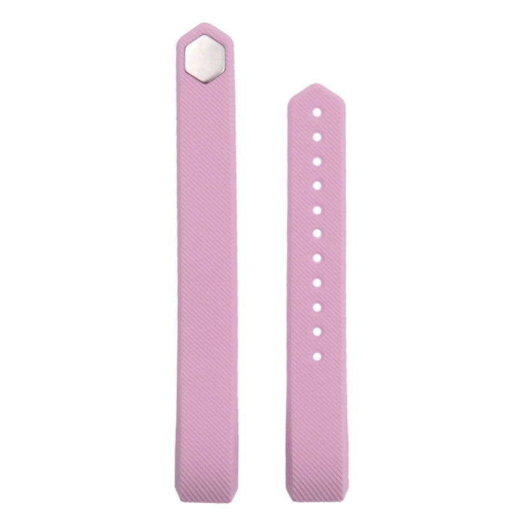 For Fitbit Alta Watch Oblique Texture Silicone Watchband, Small Size, Length: about 18.5cm