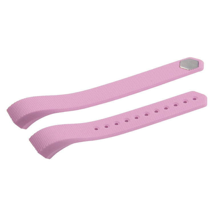 For Fitbit Alta Watch Oblique Texture Silicone Watchband, Small Size, Length: about 18.5cm