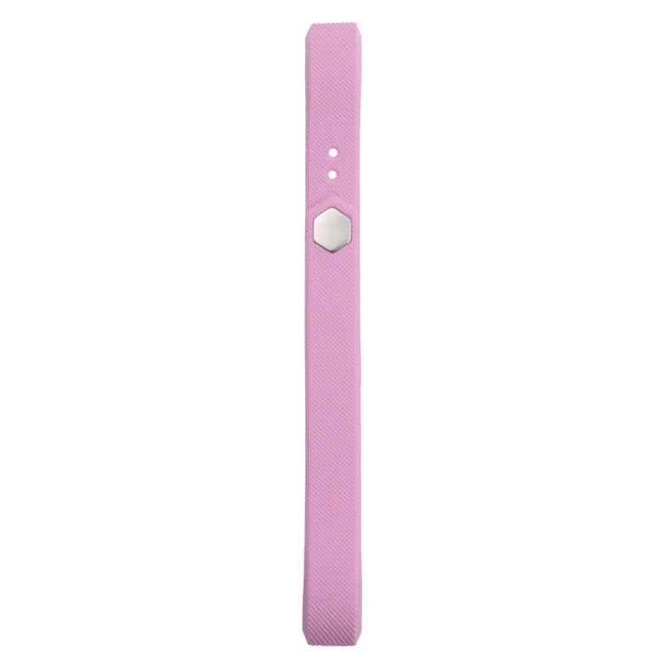 For Fitbit Alta Watch Oblique Texture Silicone Watchband, Small Size, Length: about 18.5cm