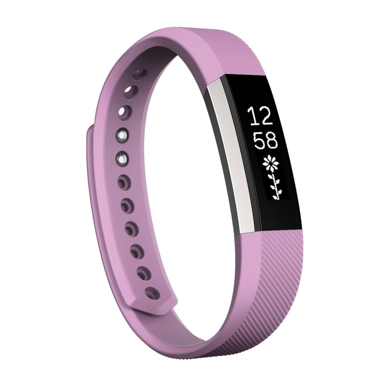 For Fitbit Alta Watch Oblique Texture Silicone Watchband, Small Size, Length: about 18.5cm