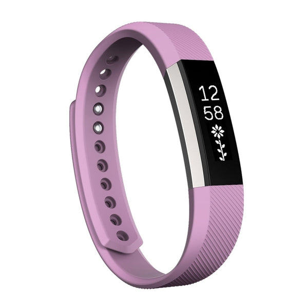 For Fitbit Alta Watch Oblique Texture Silicone Watchband, Small Size, Length: about 18.5cm