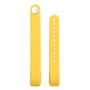 For Fitbit Alta Watch Oblique Texture Silicone Watchband, Small Size, Length: about 18.5cm(Yellow)