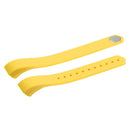 For Fitbit Alta Watch Oblique Texture Silicone Watchband, Small Size, Length: about 18.5cm(Yellow)