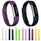 For Fitbit Alta Watch Oblique Texture Silicone Watchband, Small Size, Length: about 18.5cm(White)
