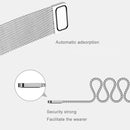 For Fitbit Blaze Watch Loop Magnetic Closure Clasp Stainless Steel Watchband(Black)