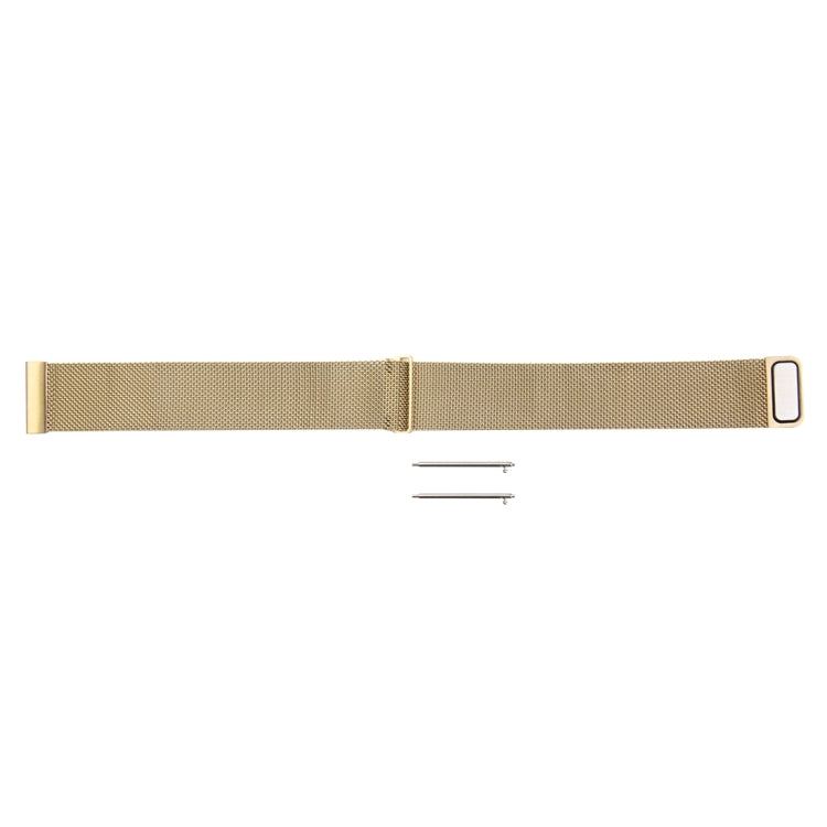 For Fitbit Blaze Watch Loop Magnetic Closure Clasp Stainless Steel Watchband(Gold)