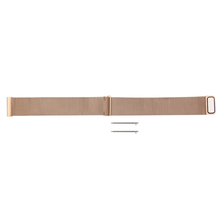 For Fitbit Blaze Watch Loop Magnetic Closure Clasp Stainless Steel Watchband(Rose Gold)