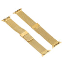 Stainless Steel Watch Band for Apple Watch Series 3 & 2 & 1 38mm(Gold)
