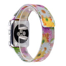 Print Milan Steel Wrist Watch Band for Apple Watch Series 3 & 2 & 1 42mm (Colored Chrysanthemum)