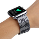 Print Milan Steel Wrist Watch Band for Apple Watch Series 3 & 2 & 1 42mm (Camouflage Grey)