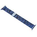 Print Milan Steel Wrist Watch Band for Apple Watch Series 3 & 2 & 1 42mm (Camouflage Blue)