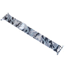 Print Milan Steel Wrist Watch Band for Apple Watch Series 3 & 2 & 1 38mm (Camouflage Black)