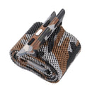 Print Milan Steel Wrist Watch Band for Apple Watch Series 3 & 2 & 1 38mm (Camouflage Coffee)