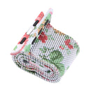 Print Milan Steel Wrist Watch Band for Apple Watch Series 3 & 2 & 1 38mm (Peony)