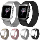 For Apple Watch Series 3 & 2 & 1 42mm Milanese Loop Simple Fashion Metal Watch Band (Rose Gold)