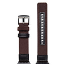 Jeep Style Nylon Wrist Watch Band with Stainless Steel Buckle for Apple Watch Series 3 & 2 & 1 38mm(Brown)