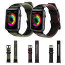 Jeep Style Nylon Wrist Watch Band with Stainless Steel Buckle for Apple Watch Series 3 & 2 & 1 38mm(Black)