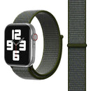 Simple Fashion Nylon Watch Band for Apple Watch Series 7 45mm / 6 & SE & 5 & 4 44mm / 3 & 2 & 1 42mm, with Magic Stick(Army Green)